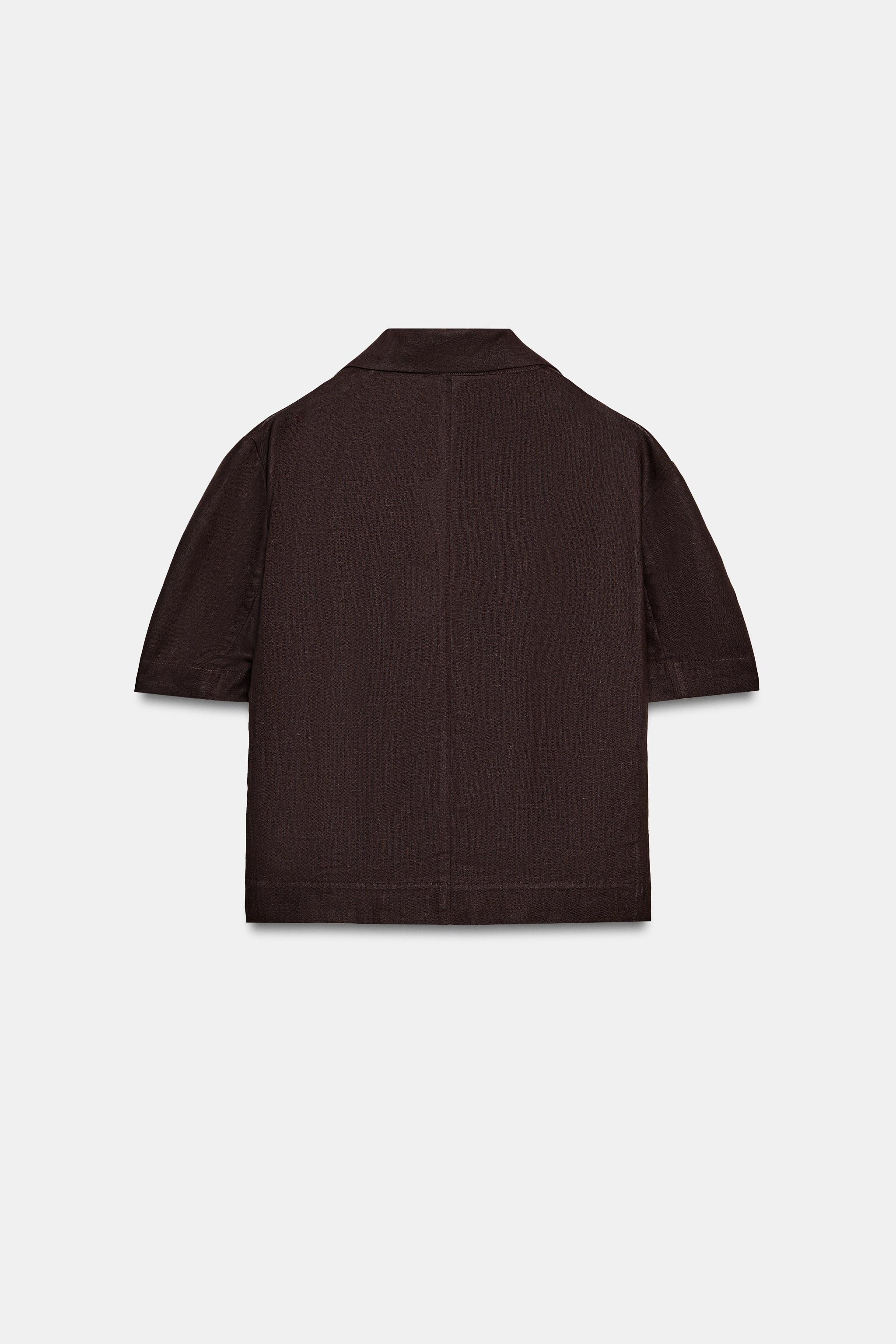 SHORT SLEEVE LINEN BLAZER